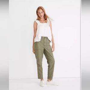 Madewell Griff Tapered Fatigue Cargo Pants in Dried Clover